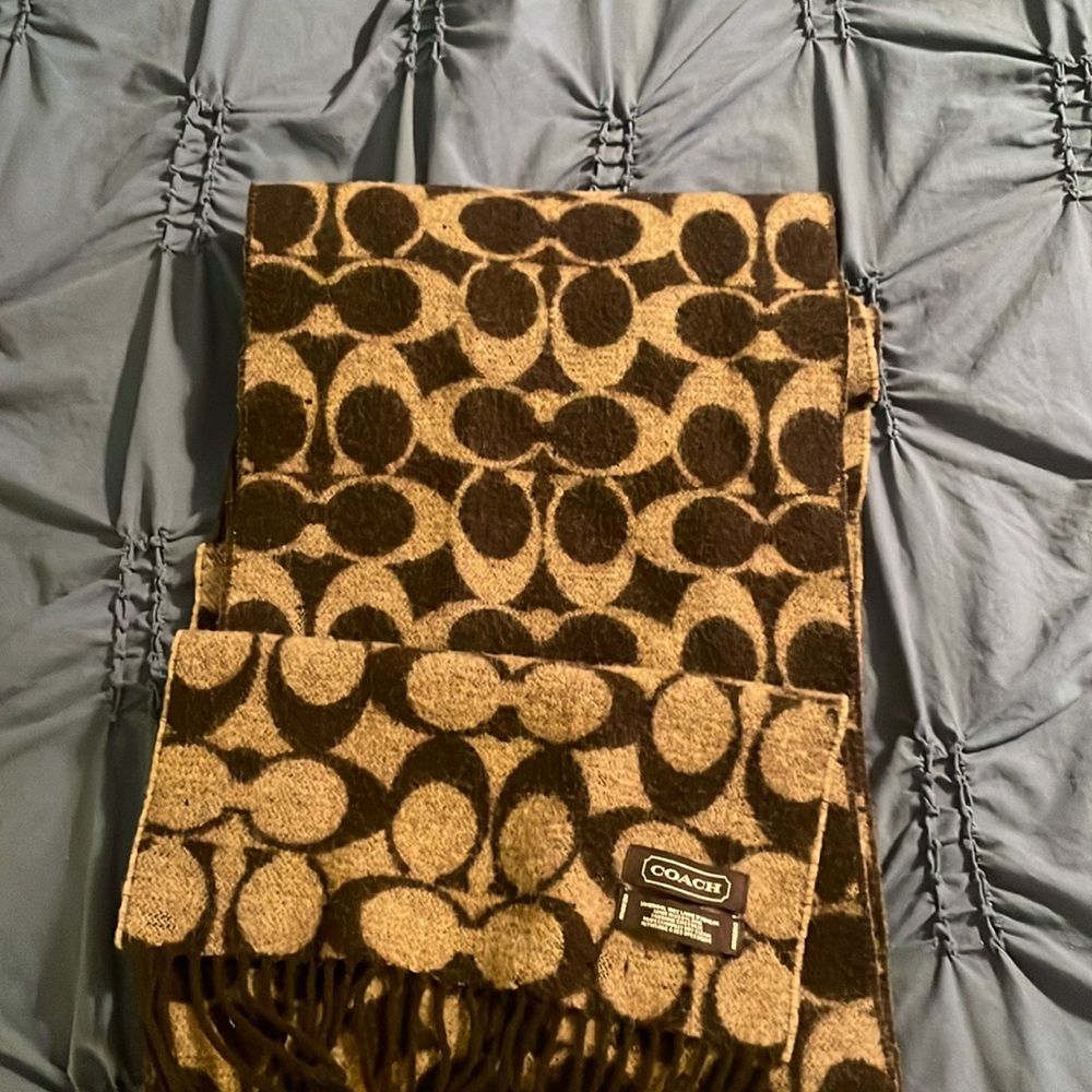 Brown coach scarf